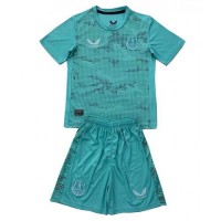 Echipament fotbal Everton Portar Tricou Deplasare 2024-25 pentru copii maneca scurta (+ Pantaloni scurti)